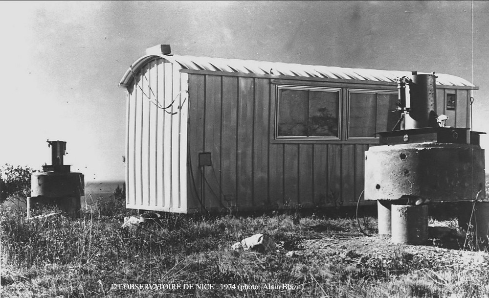 Manip Labeyrie sur le Mont Gros en 74 © A. Blazit (OCA) Manip Labeyrie sur le Mont Gros en 74 © A. Blazit (OCA)